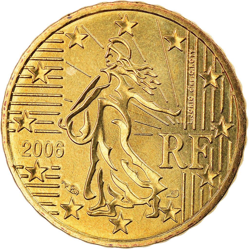 Frankrijk, 10 Euro Cent, 2006, Paris, BU, FDC, Tin, Gadoury:4a, KM:1285