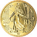 Francia, 10 Euro Cent, 2007, Paris, BU, FDC, Latón, Gadoury:4b., KM:1410