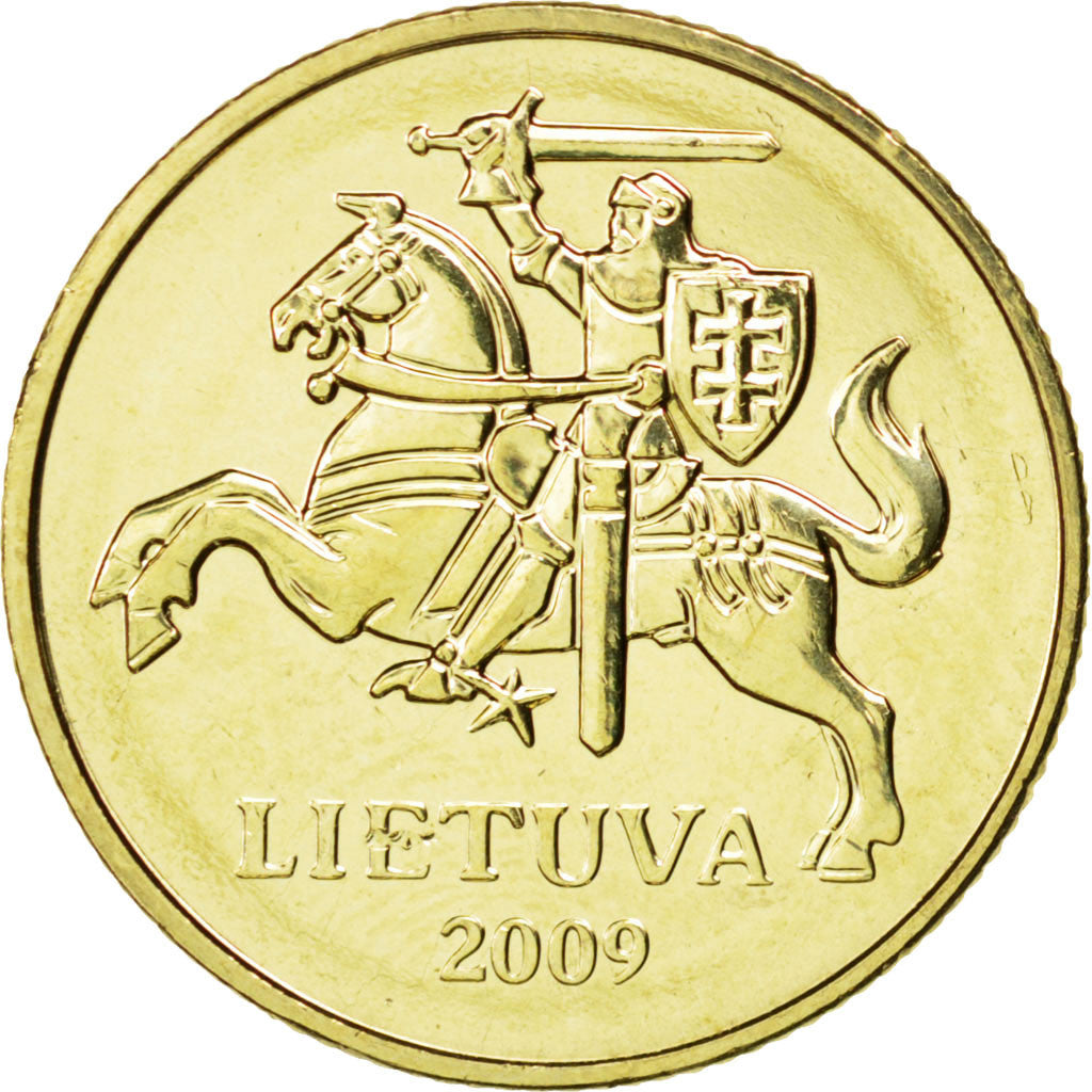 Coin, Lithuania, 20 Centu, 2009, MS(63), Nickel-brass, KM:107