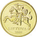Coin, Lithuania, 20 Centu, 2009, MS(63), Nickel-brass, KM:107