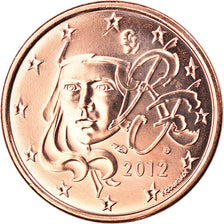 France, 5 Euro Cent, 2012, Paris, BU, MS(65-70), Copper Plated Steel, Gadoury:3