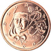 Francia, 5 Euro Cent, 2009, Paris, BU, FDC, Cobre chapado en acero, Gadoury:3