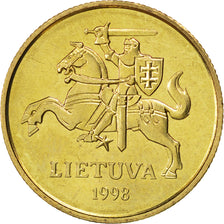 LITHUANIA, 50 Centu, 1998, KM #108, MS(63), Nickel-Brass, 23, 5.99