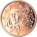 Francia, 5 Euro Cent, 2014, Paris, BU, FDC, Cobre chapado en acero, Gadoury:3