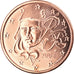 Francia, 5 Euro Cent, 2008, Paris, BU, FDC, Cobre chapado en acero, Gadoury:3