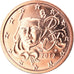 Frankrijk, 2 Euro Cent, 2012, Paris, BU, FDC, Copper Plated Steel, Gadoury:2