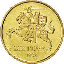 LITHUANIA, 50 Centu, 1998, KM #108, MS(63), Nickel-Brass, 23, 5.97
