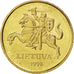 LITHUANIA, 50 Centu, 1998, KM #108, MS(63), Nickel-Brass, 23, 5.97