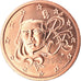 Francia, 2 Euro Cent, 2014, Paris, BU, FDC, Cobre chapado en acero, Gadoury:2