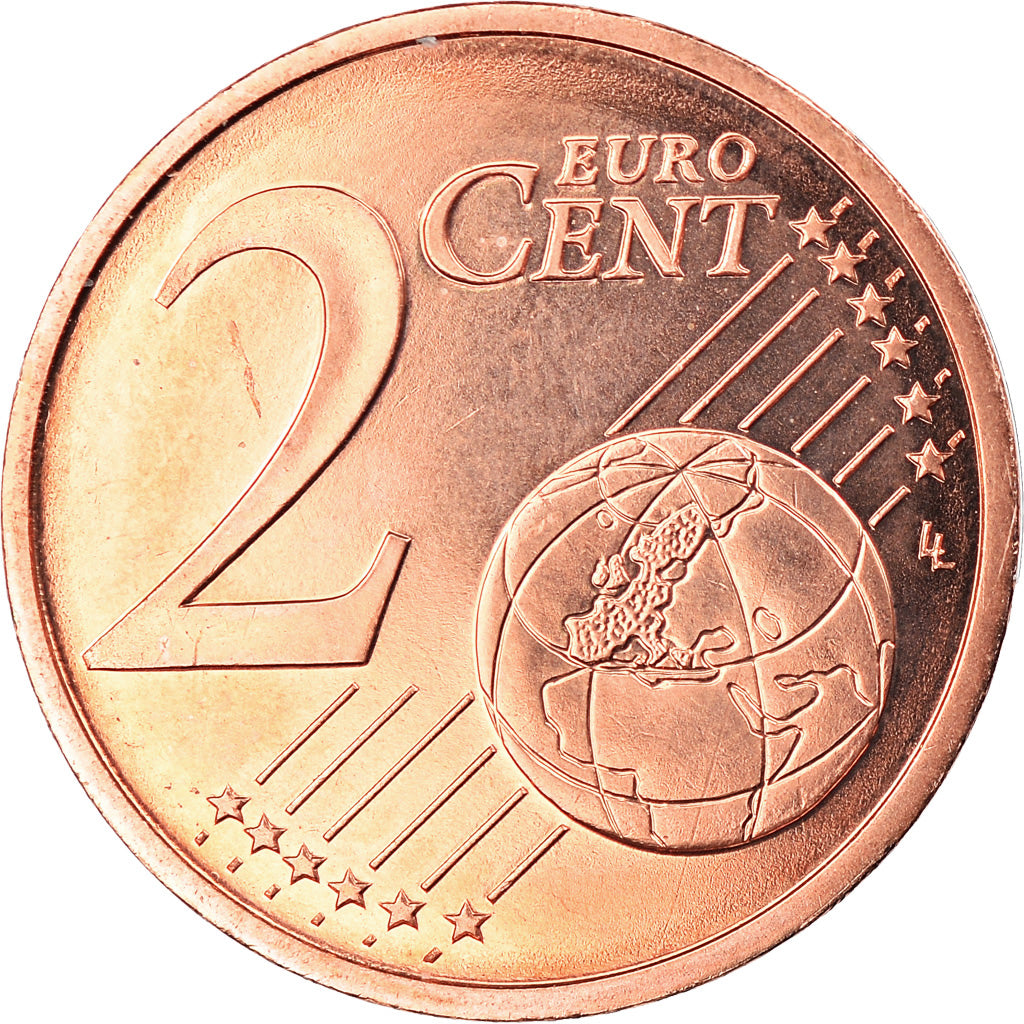Francia, 2 Euro Cent, 2014, Paris, BU, FDC, Cobre chapado en acero, Gadoury:2