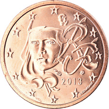 France, 2 Euro Cent, 2013, Paris, BU, MS(65-70), Copper Plated Steel, Gadoury:2