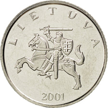 LITHUANIA, Litas, 2001, KM #111, MS(63), Copper-Nickel, 22.3, 6.26