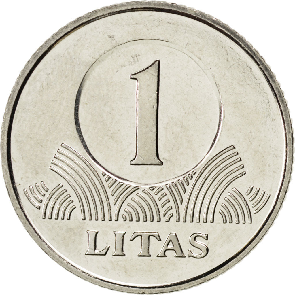 LITHUANIA, Litas, 2001, KM #111, MS(63), Copper-Nickel, 22.3, 6.26