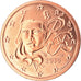 Francia, 2 Euro Cent, 2010, Paris, BU, FDC, Cobre chapado en acero, Gadoury:2