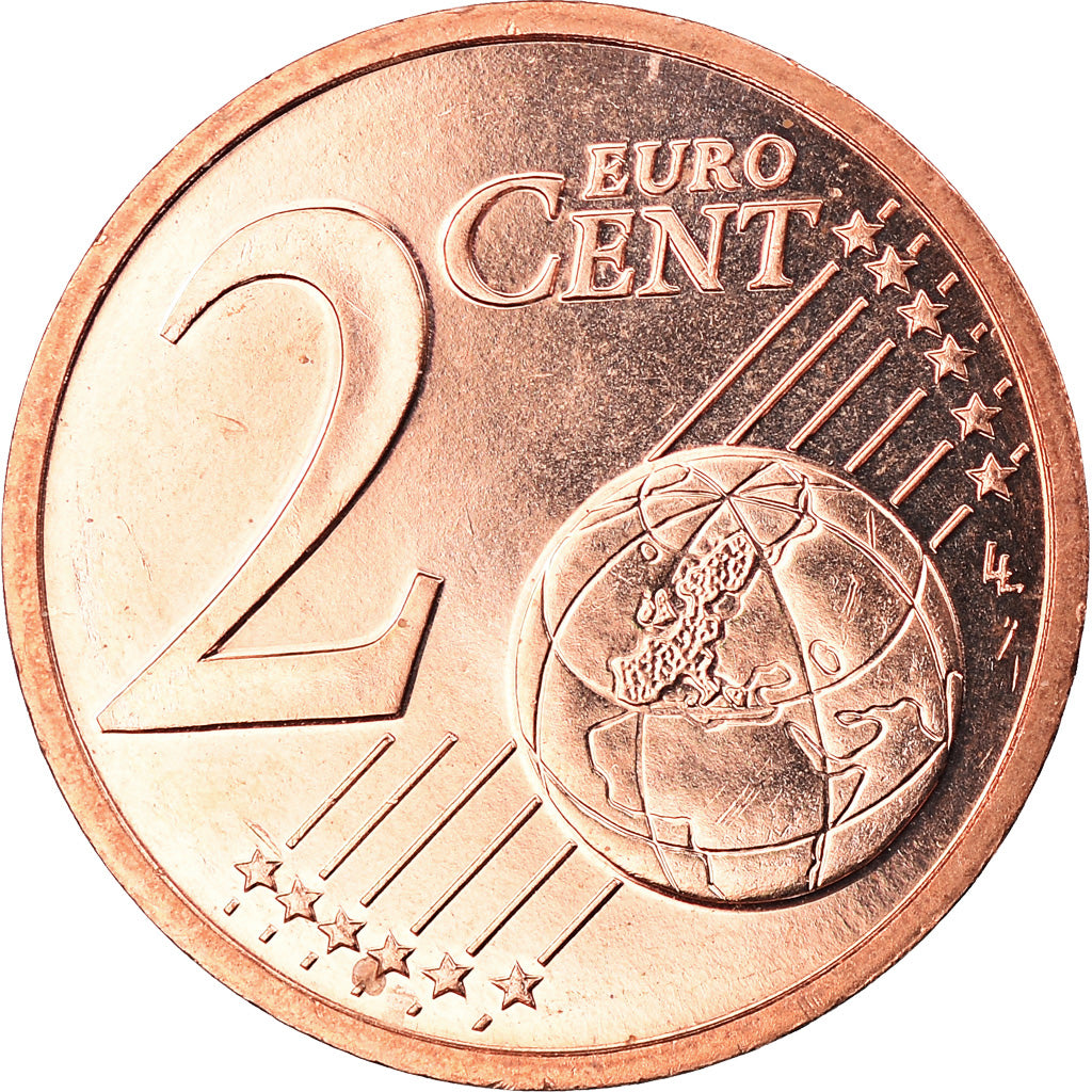 France, 2 Euro Cent, 2002, Paris, BU, MS(65-70), Copper Plated Steel, Gadoury:2