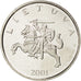 LITHUANIA, Litas, 2001, KM #111, MS(63), Copper-Nickel, 22.3, 6.19