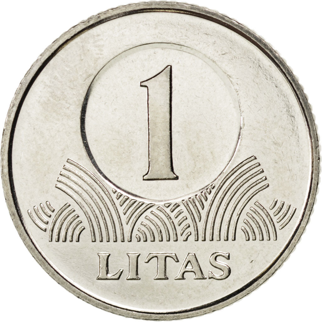 LITHUANIA, Litas, 2001, KM #111, MS(63), Copper-Nickel, 22.3, 6.19
