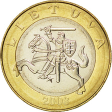Moneta, Lituania, 2 Litai, 2008, SPL, Bi-metallico, KM:112