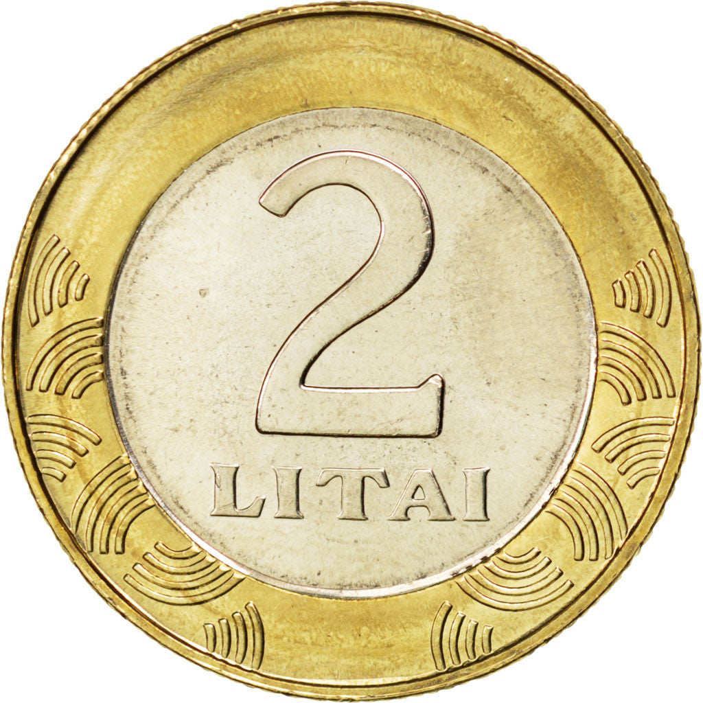 Moneta, Lituania, 2 Litai, 2008, SPL, Bi-metallico, KM:112