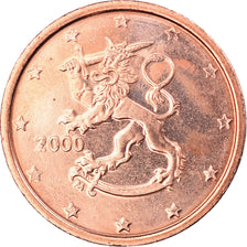 Finland, 2 Euro Cent, 2000, Vantaa, BU, MS(65-70), Copper Plated Steel, KM:99