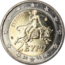 Grèce, 2 Euro, 2002, Athènes, BU, FDC, Bi-Metallic, KM:188