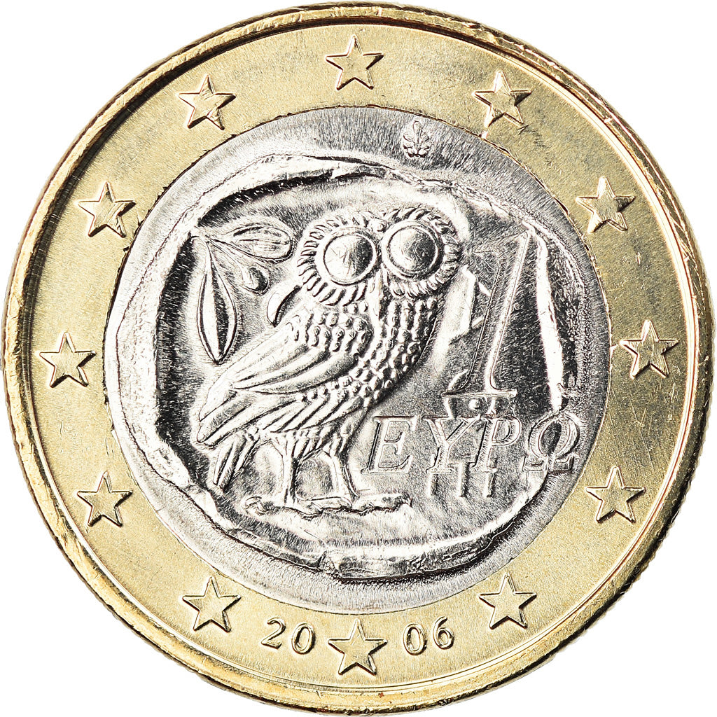 Greece, Euro, 2006, Athens, BU, MS(65-70), Bi-Metallic, KM:187