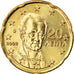 Greece, 20 Euro Cent, 2002, Athens, BU, MS(65-70), Brass, KM:185