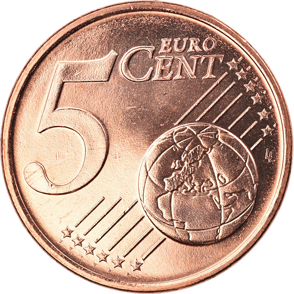 Griekenland, 5 Euro Cent, 2005, Athens, BU, FDC, Copper Plated Steel, KM:183