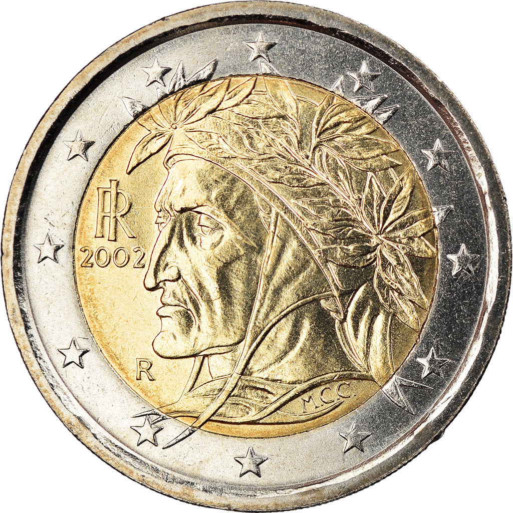 Italy, 2 Euro, 2002, Rome, BU, MS(65-70), Bi-Metallic, KM:217