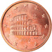 Italy, 5 Euro Cent, 2002, Rome, BU, MS(65-70), Copper Plated Steel, KM:212