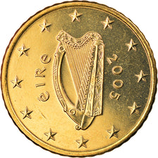 IRELAND REPUBLIC, 50 Euro Cent, 2005, Sandyford, BU, MS(65-70), Brass, KM:37