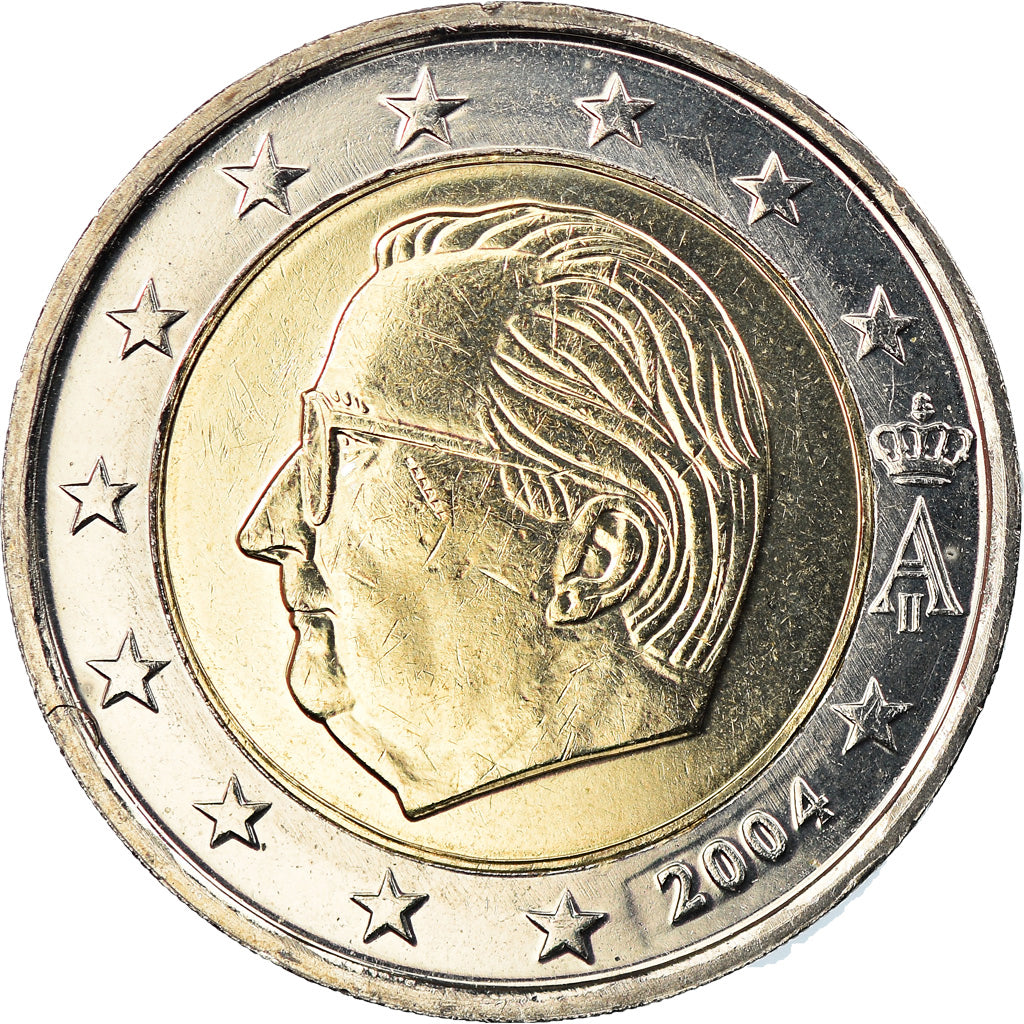Belgium, 2 Euro, 2004, Brussels, BU, MS(65-70), Bi-Metallic, KM:231