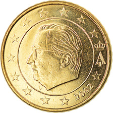 Belgium, 50 Euro Cent, 2002, Brussels, BU, MS(65-70), Brass, KM:229