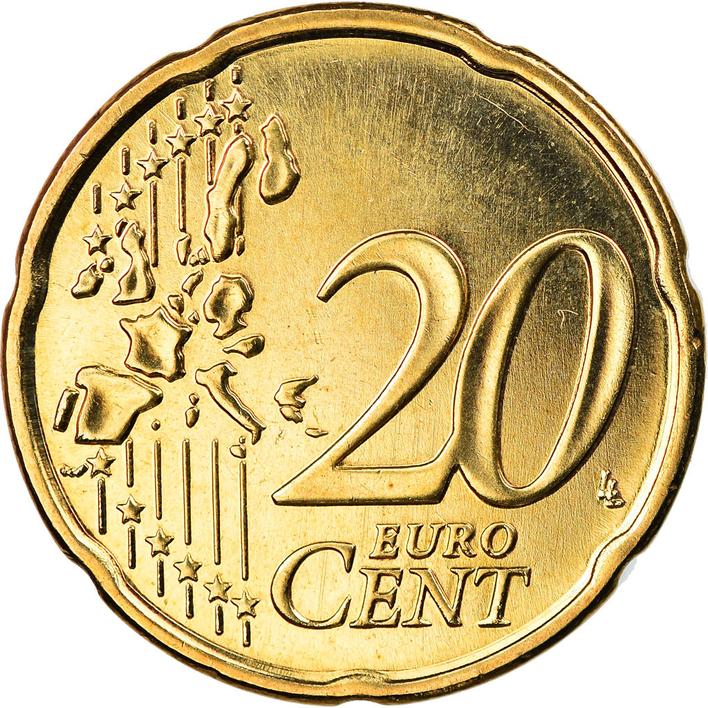 Luxembourg, 20 Euro Cent, 2005, Utrecht, BU, FDC, Laiton, KM:79