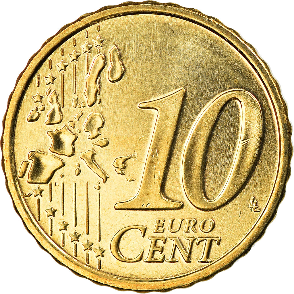 Lussemburgo, 10 Euro Cent, 2005, Utrecht, BU, FDC, Ottone, KM:78