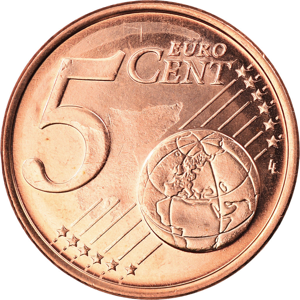 Luxembourg, 5 Euro Cent, 2005, Utrecht, BU, MS(65-70), Copper Plated Steel