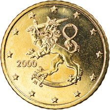 Finland, 50 Euro Cent, 2000, Vantaa, BU, MS(65-70), Brass, KM:103