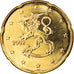 Finlandia, 20 Euro Cent, 2002, Vantaa, BU, FDC, Latón, KM:102