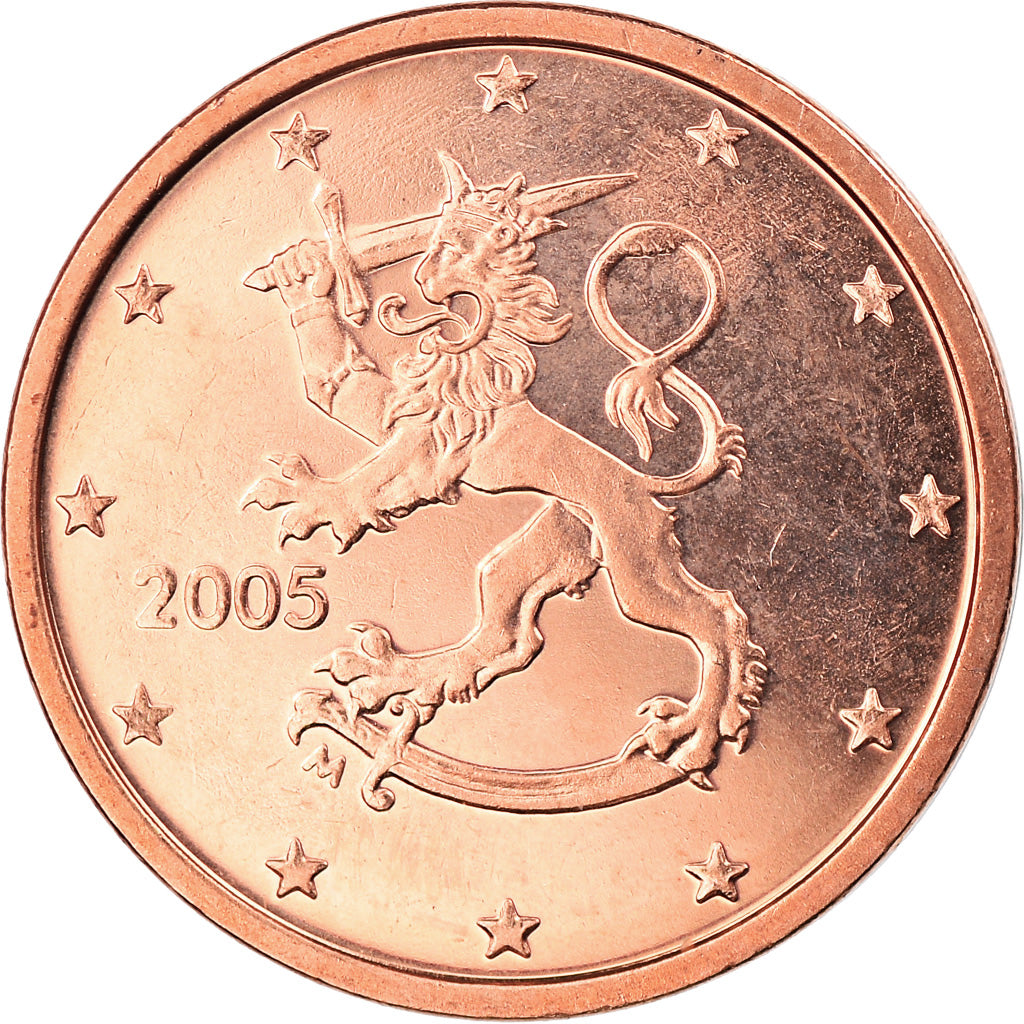Finland, 2 Euro Cent, 2005, Vantaa, BU, MS(65-70), Copper Plated Steel, KM:99