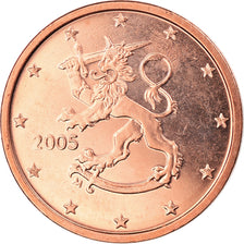 Finland, 2 Euro Cent, 2005, Vantaa, BU, MS(65-70), Copper Plated Steel, KM:99