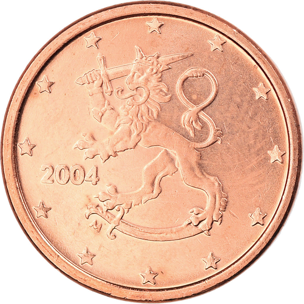 Finlandia, Euro Cent, 2004, Vantaa, BU, FDC, Cobre chapado en acero, KM:98