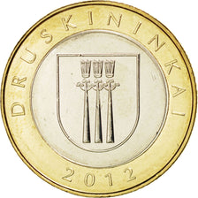 Coin, Lithuania, 2 Litai, 2012, MS(63), Bimetallic, KM:New