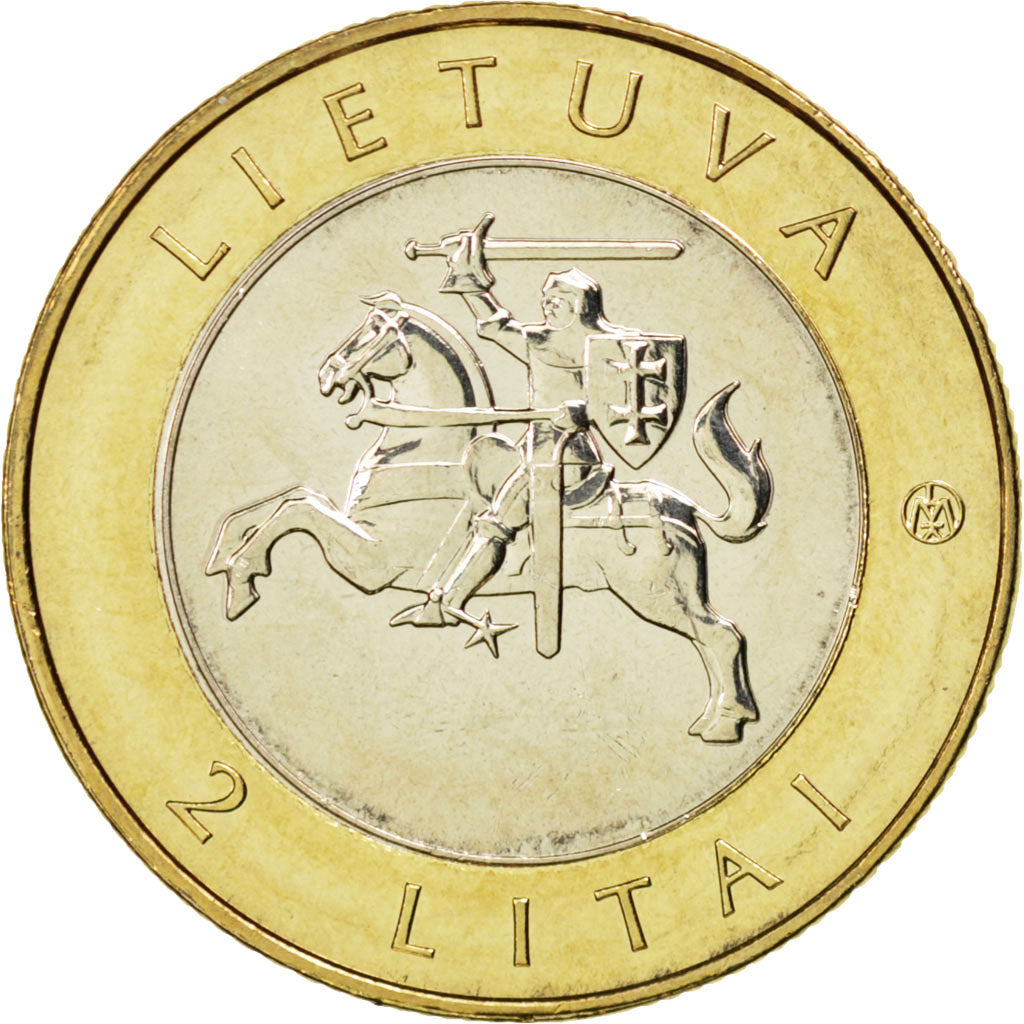 Coin, Lithuania, 2 Litai, 2012, MS(63), Bimetallic, KM:New