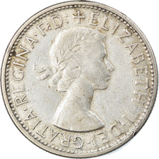 Coin, Australia, Elizabeth II, Florin, 1956, Melbourne, EF(40-45), Silver, KM:60
