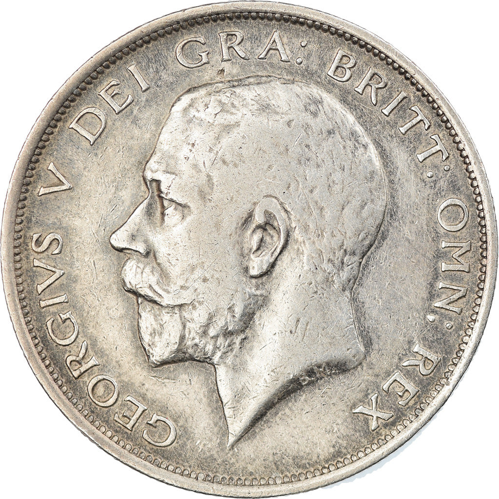 Coin, Great Britain, George V, 1/2 Crown, 1914, VF(30-35), Silver, KM:818.1