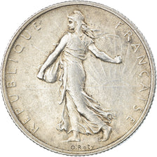 Moneta, Francia, Semeuse, 2 Francs, 1918, Paris, BB, Argento, KM:845.1