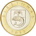 Lithuania, 2 Litai, 2012, KM #New, MS(63), Bimetallic, 7.48