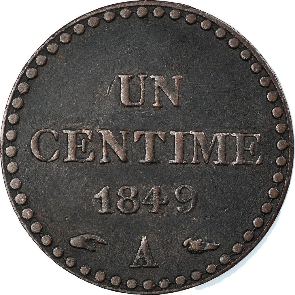 Coin, France, Dupré, Centime, 1849, Paris, EF(40-45), Bronze, KM:754