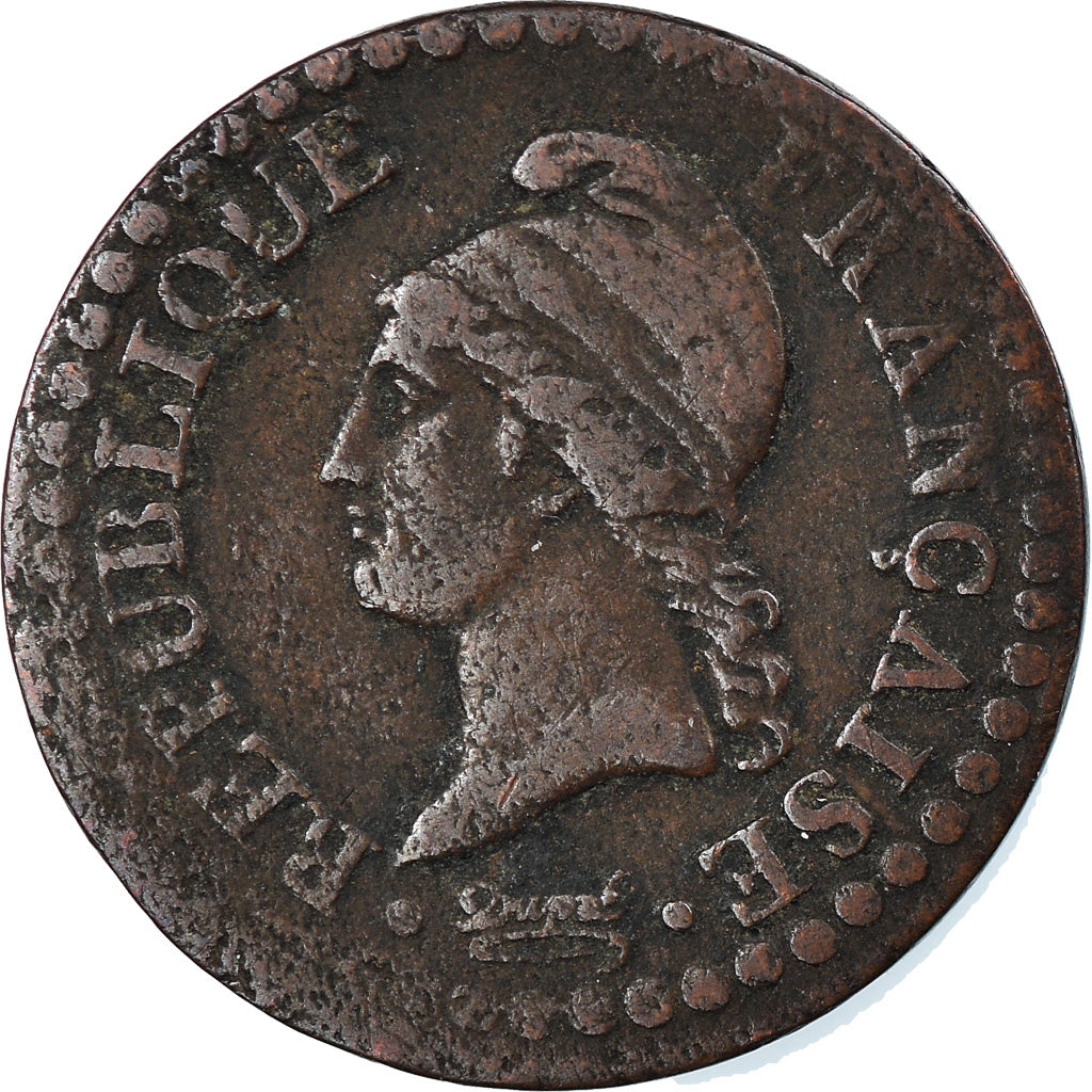 Monnaie, France, Dupré, Centime, AN 6, Paris, TB, Bronze, Gadoury:76, KM:646
