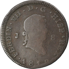 Münze, Spanien, Ferdinand VII, 8 Maravedis, 1819, Segovia, SGE+, Kupfer